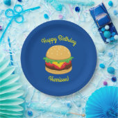 Hamburger Geburtstagsparty Burger Pappteller (Party)