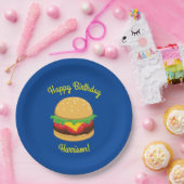 Hamburger Geburtstagsparty Burger Pappteller (Party)