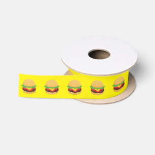 Hamburger Geburtstagsparty Burger Satin Ribbon Satinband