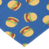 Hamburger Geburtstagsparty Burger Tischdecke (Schrägansicht)