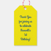 Hamburger Geburtstagsparty Geschenkanhänger (Rückseite)