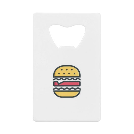 Hamburger! Geldbeutel Flaschenöffner (Vorderseite)