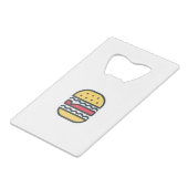Hamburger! Geldbeutel Flaschenöffner (Vorderseite Schrägansicht)