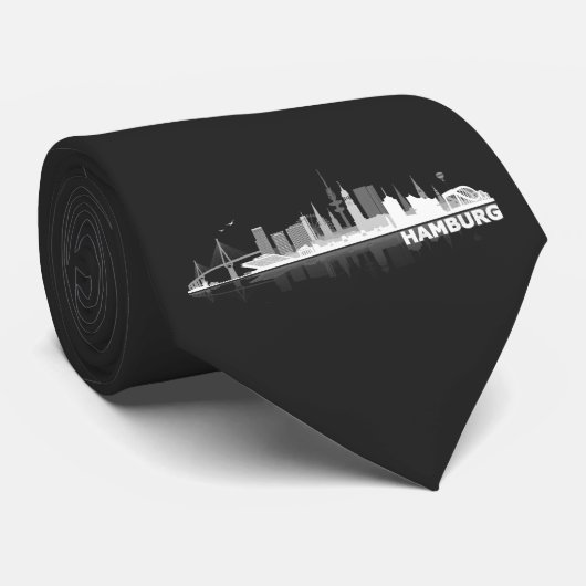 Hamburger Geschenkidee Krawatte (Gerollt)