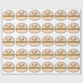 hamburger geschenkpapier (Flach)
