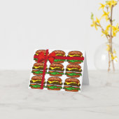 Hamburger Gift Grußkarte Karte (Gelbe Blume)