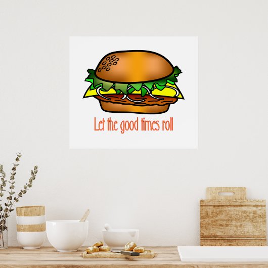 Hamburger Good Times Poster (Küche)