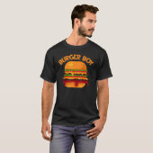 Hamburger Grilling Burger Boy Delivery Typ Cheeseb T-Shirt (Vorne ganz)