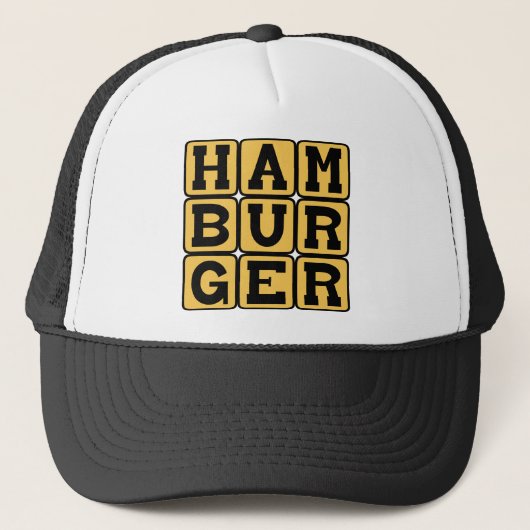 Hamburger, Ground Beef Truckerkappe (Vorderseite)