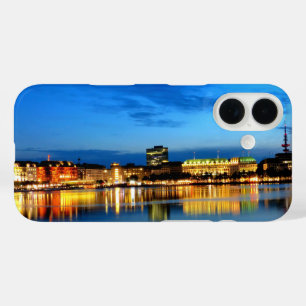 Hamburger Hafen Deutschland Alster Nacht  iPhone 16 Hülle
