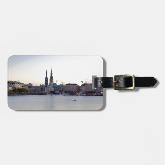 Hamburger Hafen Hamburger Deutschland Gepäckanhänger (Vorderseite horizontal)
