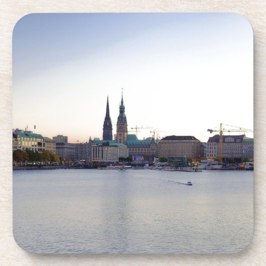 Hamburger Hafen Hamburger Deutschland Untersetzer (Vorderseite)