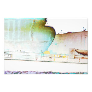 Hamburger Hafen Schiff Bug Industrie-Trockendock Fotodruck