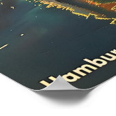 Hamburger Hafen Vintag Poster (Ecke)