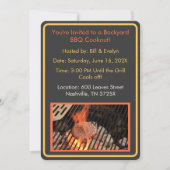 Hamburger Hinterhof Barbeque Keks Einladung (Vorderseite)