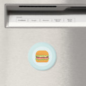 Hamburger Illustration mit Tomate und Salat Magnet (In Situ (Geschirrspüler))