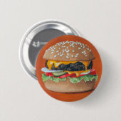 Hamburger-Illustrationsknöpfe Button (Vorne & Hinten)