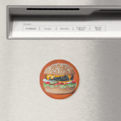 Hamburger Illustrationsmagnete Magnet (In Situ (Geschirrspüler))