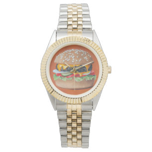 Hamburger Illustrationsustration Armbanduhr