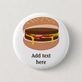 Hamburger in Bun-Bild - Text hinzufügen Button (Vorderseite)