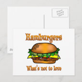 Hamburger in der Liebe Postkarte (Vorne/Hinten)