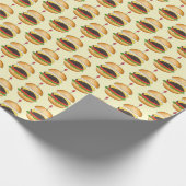 Hamburger Käse Burger Cheeseburger Fast Food Geschenkpapier (Ecke)