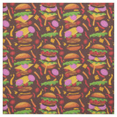 Hamburger-Käsebrot Stoff (Muster)