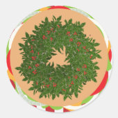 Hamburger Käseburger Runder Aufkleber (Vorderseite)