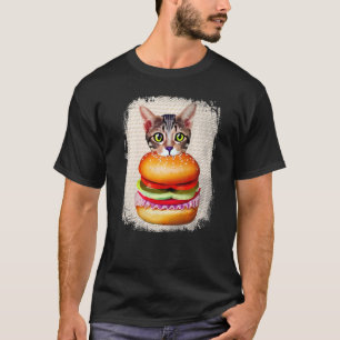 Hamburger Katze Catburger Burger Schnurren Miauen T-Shirt