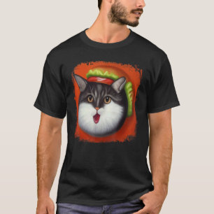 Hamburger Katze Catburger Burger Schnurren Miauen T-Shirt