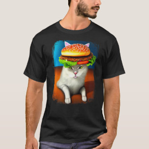 Hamburger Katze Katzenburger Burger Schnurren Mia T-Shirt