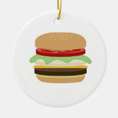 Hamburger Keramik Ornament (Vorne)