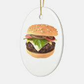 Hamburger Keramik Ornament (Links)