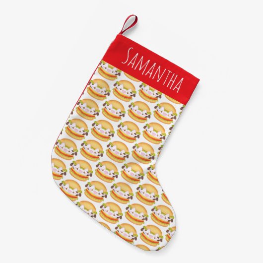 Hamburger Kleiner Weihnachtsstrumpf (Vorderansicht (hängend))