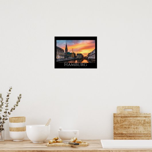 Hamburger Landschaftliche Küste Poster (Küche)