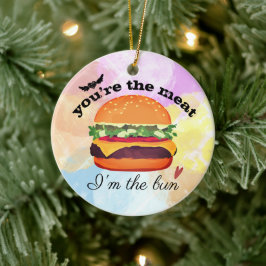 Hamburger Liebe Weihnachten Keramik Ornament