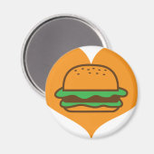 Hamburger Liebhaber Magnet (Vorderseite/Rückseite)
