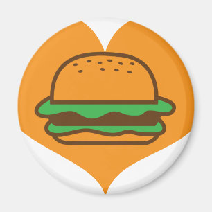 Hamburger Liebhaber Magnet