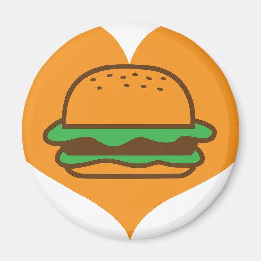 Hamburger Liebhaber Magnet (Vorne)