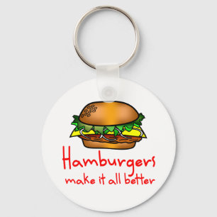 Hamburger-Liebhaber Schlüsselanhänger