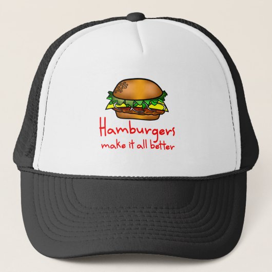Hamburger-Liebhaber Truckerkappe (Vorderseite)