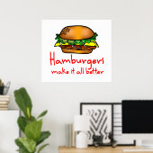 Hamburger Lover Poster (Heimbüro)