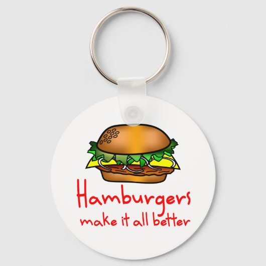 Hamburger Lover Schlüsselanhänger (Vorderseite)