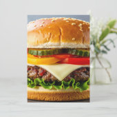 Hamburger Menükarte (Stehend Vorderseite)