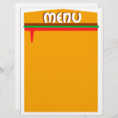 Hamburger Menüseite (Vorne/Hinten)