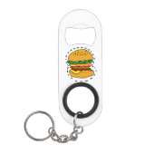 Hamburger Mini Flaschenöffner (Vorderseite)