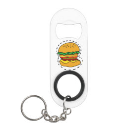 Hamburger Mini Flaschenöffner