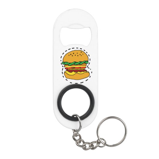 Hamburger Mini Flaschenöffner (Rückseite)