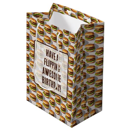 Hamburger Mittlere Geschenktüte (Vorderseite Schrägansicht)