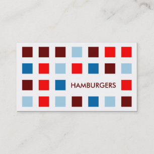 HAMBURGER (Modquadrate) Visitenkarte